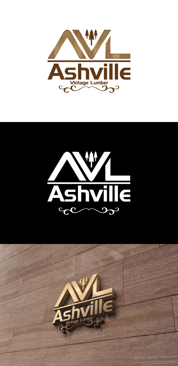 Diseño de Logo por Crest Logo Designs para Ashville Vintage Lumber, LLC | Diseño #5675463