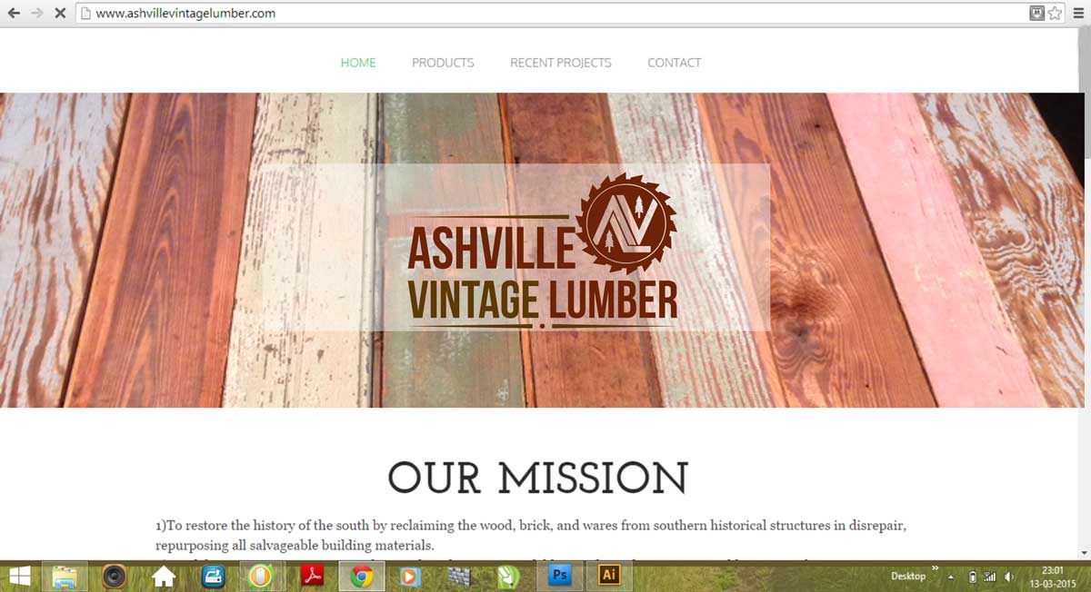 Logo Design by Crest Logo Designs for Ashville Vintage Lumber, LLC | Design #5681304
