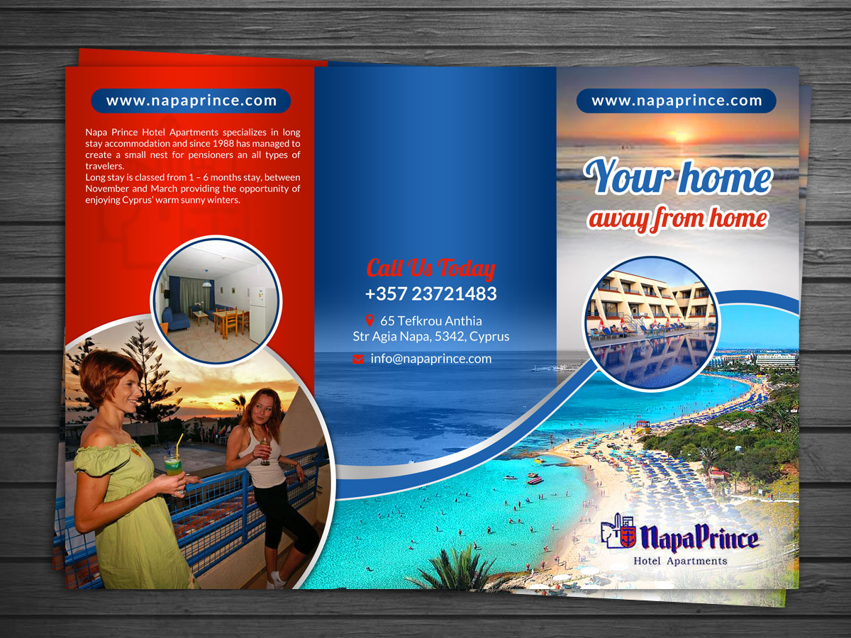 Flyer Design by debdesign for NAPA PRINCE HOTEL APARTMENTS | Design #5663187