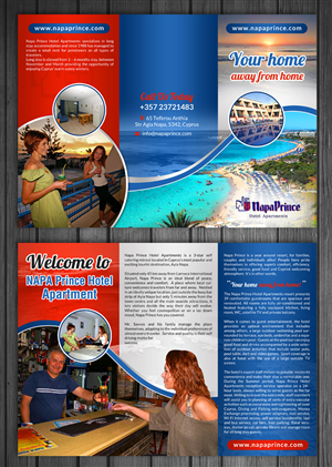 Diseño de Flyer por debdesign para NAPA PRINCE HOTEL APARTMENTS | Diseño: #5676317