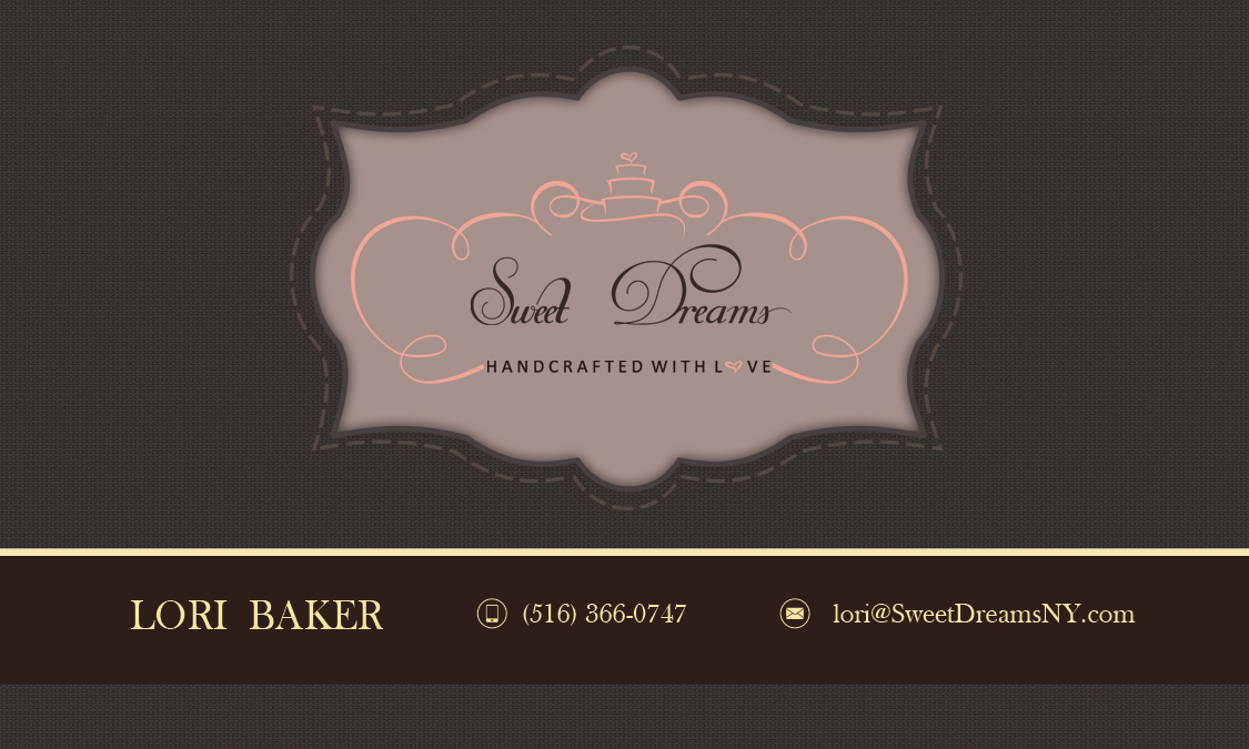 Business Card Design by Selda for Sweet Dreams NY | Design #5678271