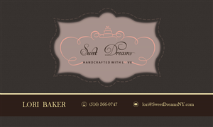 Design de Carte de Visite par Selda pour Sweet Dreams NY | Design : #5678271