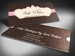 Design de Carte de Visite par Nicki Townsend pour Sweet Dreams NY | Design #5763085