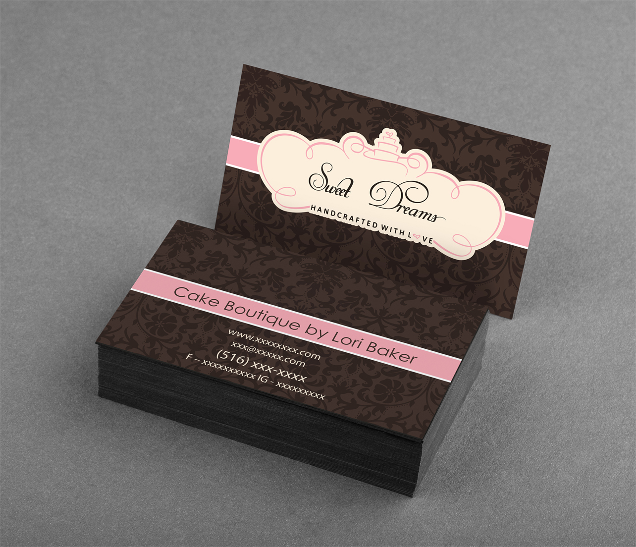 Business Card Design by Nicki Townsend for Sweet Dreams NY | Design #5763112