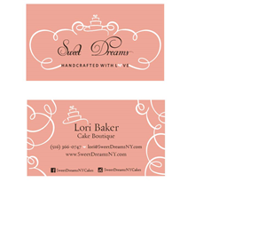Design de Carte de Visite par purplechloe pour Sweet Dreams NY | Design : #5679396