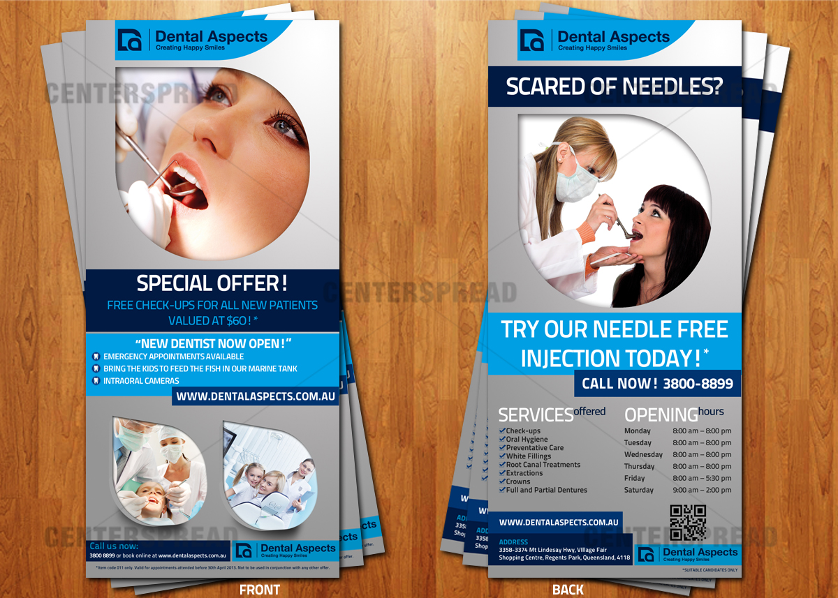 Design de Flyer par CENTERSPREAD pour Dental Aspects | Design #1553280