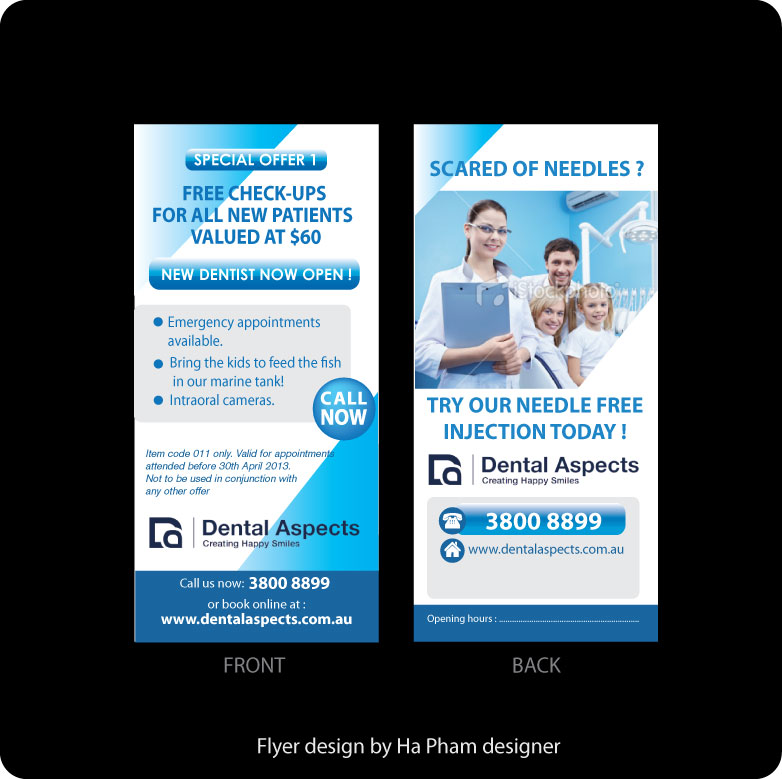 Flyer-Design von Hana für Dental Aspects | Design #1549997