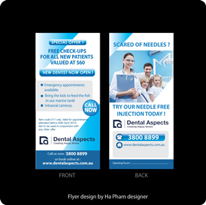 Diseño de Flyer por Hana para Dental Aspects | Diseño: #1549998