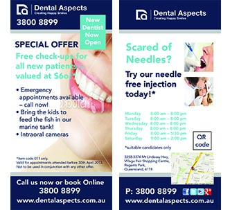Flyer-Design von Lou Sharp für Dental Aspects | Design #1582313