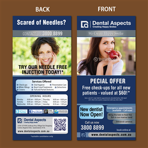 Diseño de Flyer por meet007 para Dental Aspects | Diseño: #1617970