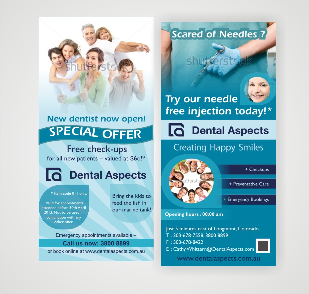 Flyer-Design von thisisit für Dental Aspects | Design #1554520