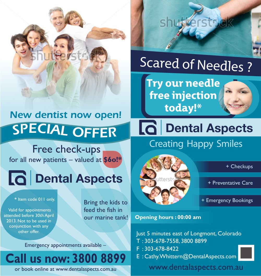Flyer Design by thisisit for Dental Aspects | Design #1556904