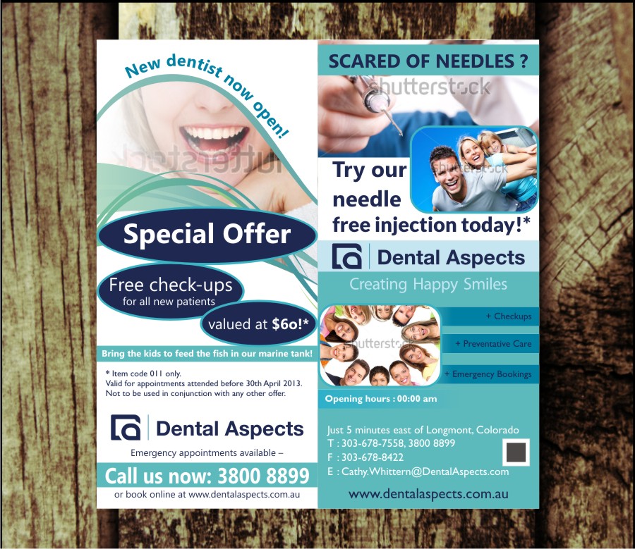 Flyer-Design von thisisit für Dental Aspects | Design #1557269