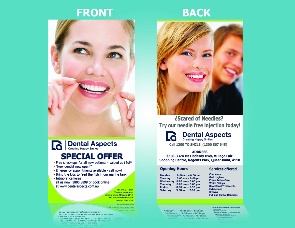 Flyer Design by a. Design for Dental Aspects | Design #1568733