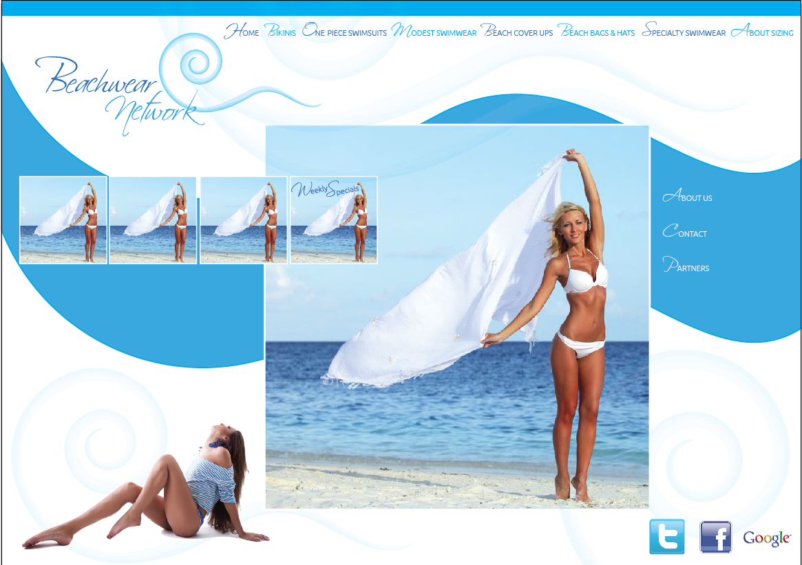 Wordpress Design by catziiz for Beachwear.net | Design #1556917