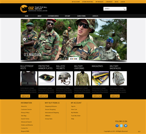 Diseño Web por pb para BZ Tactical Gear | Diseño: #1641226