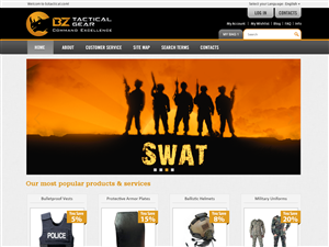 Diseño Web por FC web designer para BZ Tactical Gear | Diseño: #1650048