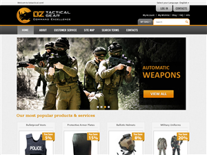 Diseño Web por FC web designer para BZ Tactical Gear | Diseño: #1650063