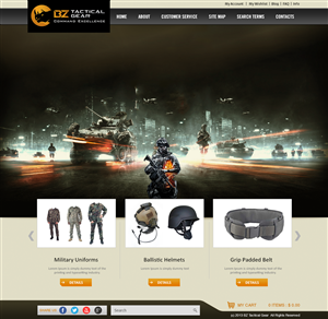 Web Design by FC web designer for BZ Tactical Gear | Design #1654104