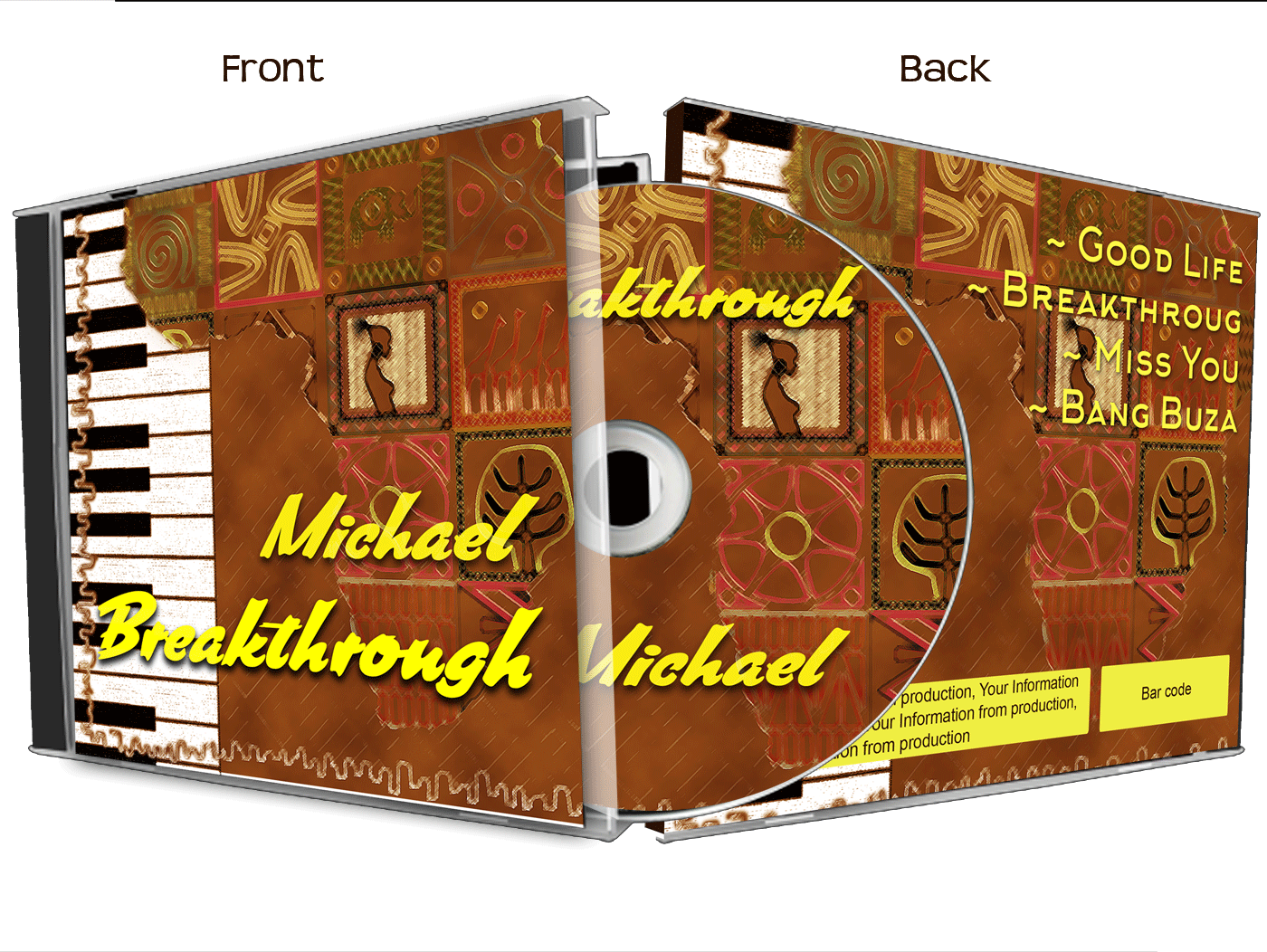 Diseño de Portada de CD por ernestsegovia para este proyecto | Diseño #7799201