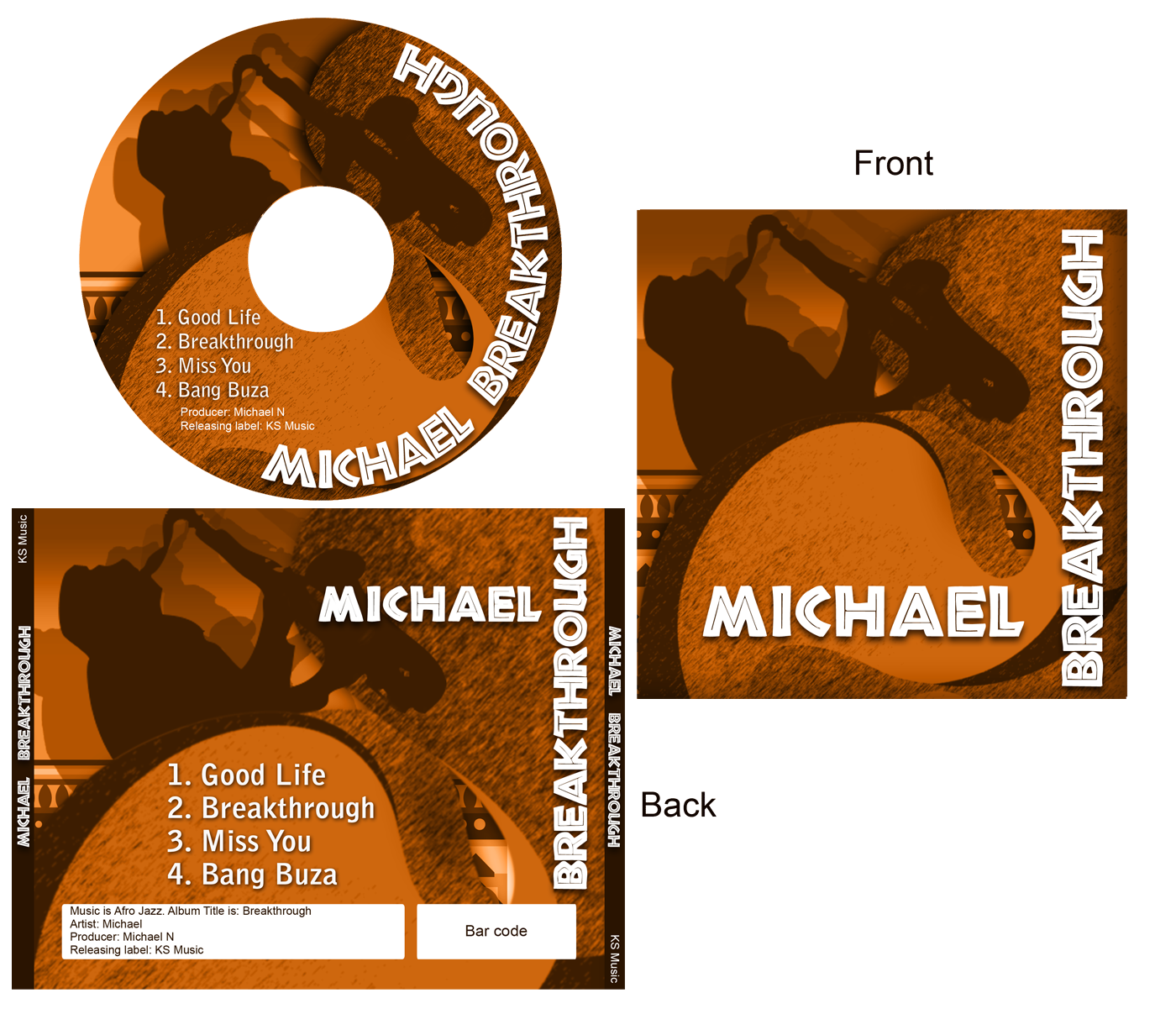 CD Cover Design by ernestsegovia for this project | Design #7846599