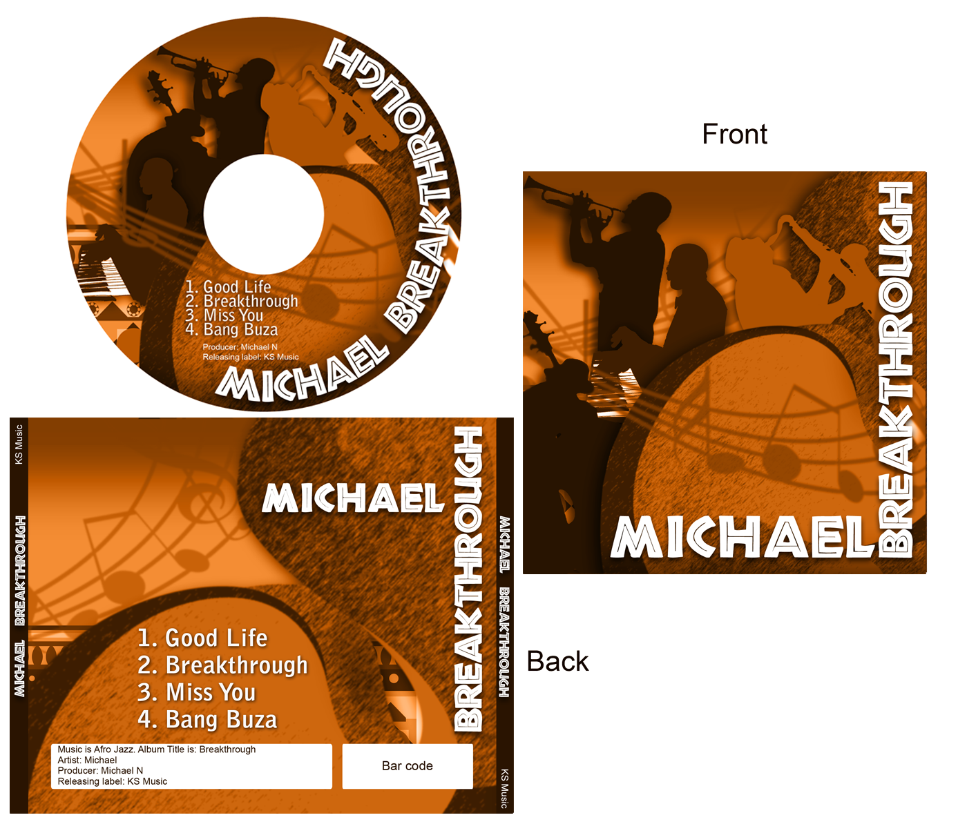 Diseño de Portada de CD por ernestsegovia para este proyecto | Diseño #7880433