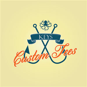 Logo Design by hypocrxy for Keys Custom Tees | Design: #5677353