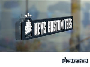 Logo Design by Creative Juice for Keys Custom Tees | Design: #5735012