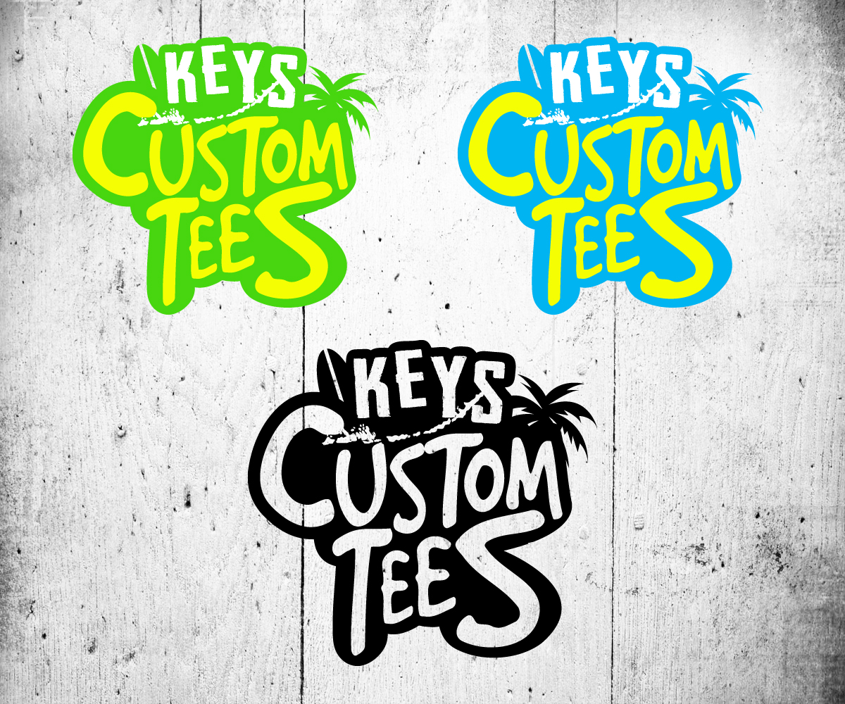 Logo Design by TRHZ for Keys Custom Tees | Design: #5764857