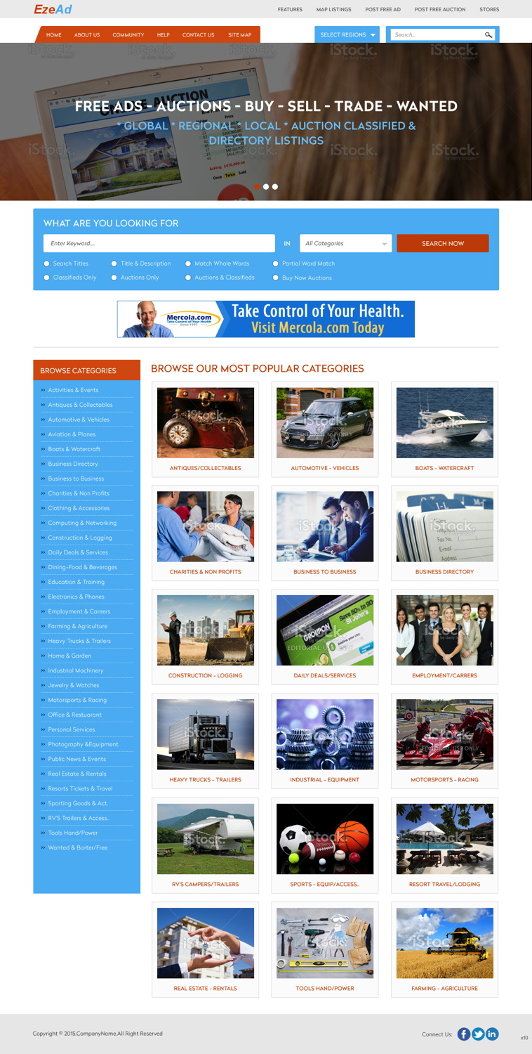 Diseño de Página de Aterrizaje por pb para Ezead Media Group | Diseño #5710619