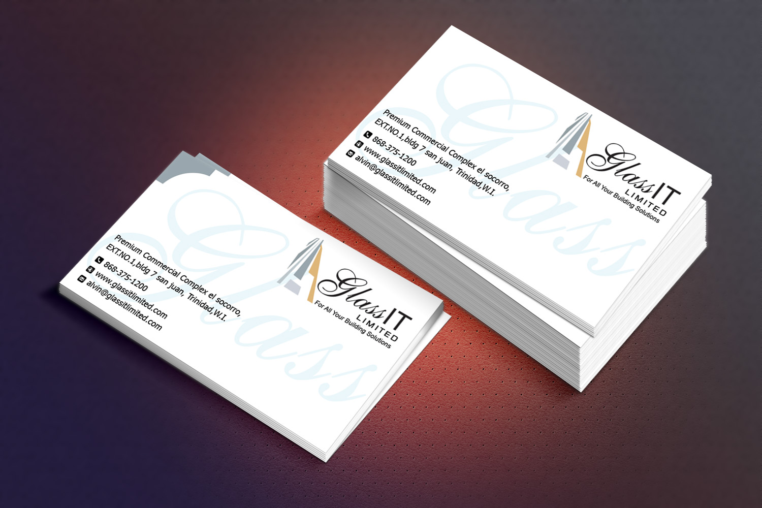 Business Card Design by Sandaruwan for Glass it Limited | Design #5677467