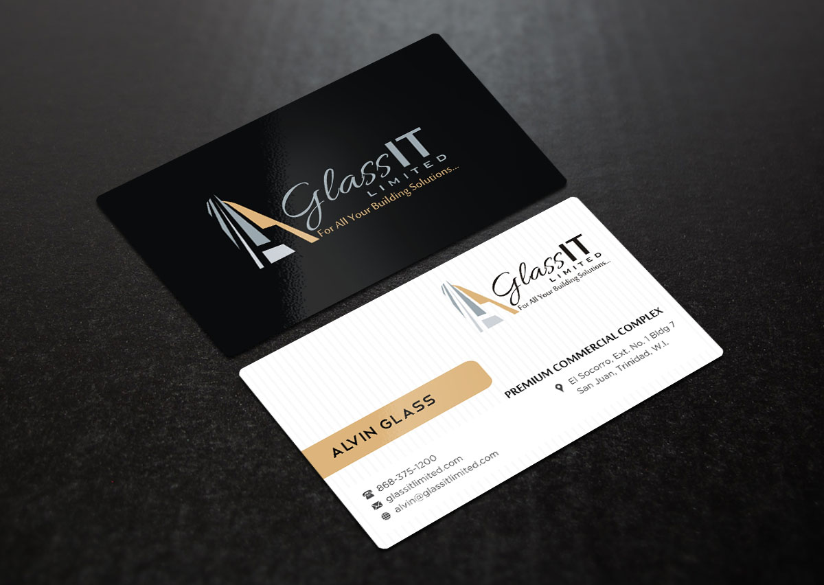 Business Card Design by INDIAN_Ashok for Glass it Limited | Design #5680914