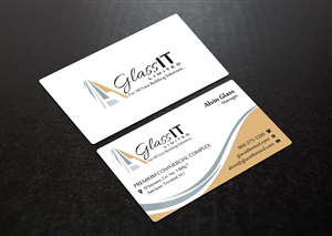 Business Card Design by INDIAN_Ashok for Glass it Limited | Design: #5680919