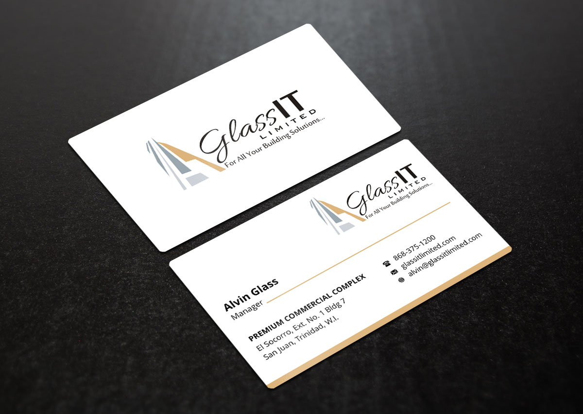 Business Card Design by INDIAN_Ashok for Glass it Limited | Design #5680920