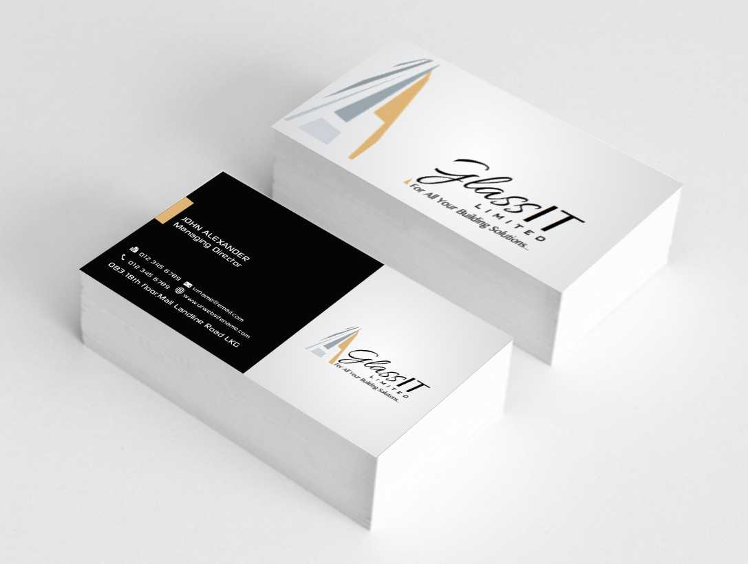 Business Card Design by AwsomeD for Glass it Limited | Design #5678032