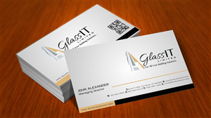 Business Card Design by AwsomeD for Glass it Limited | Design: #5678044