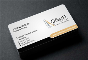 Business Card Design by AwsomeD for Glass it Limited | Design: #5678045