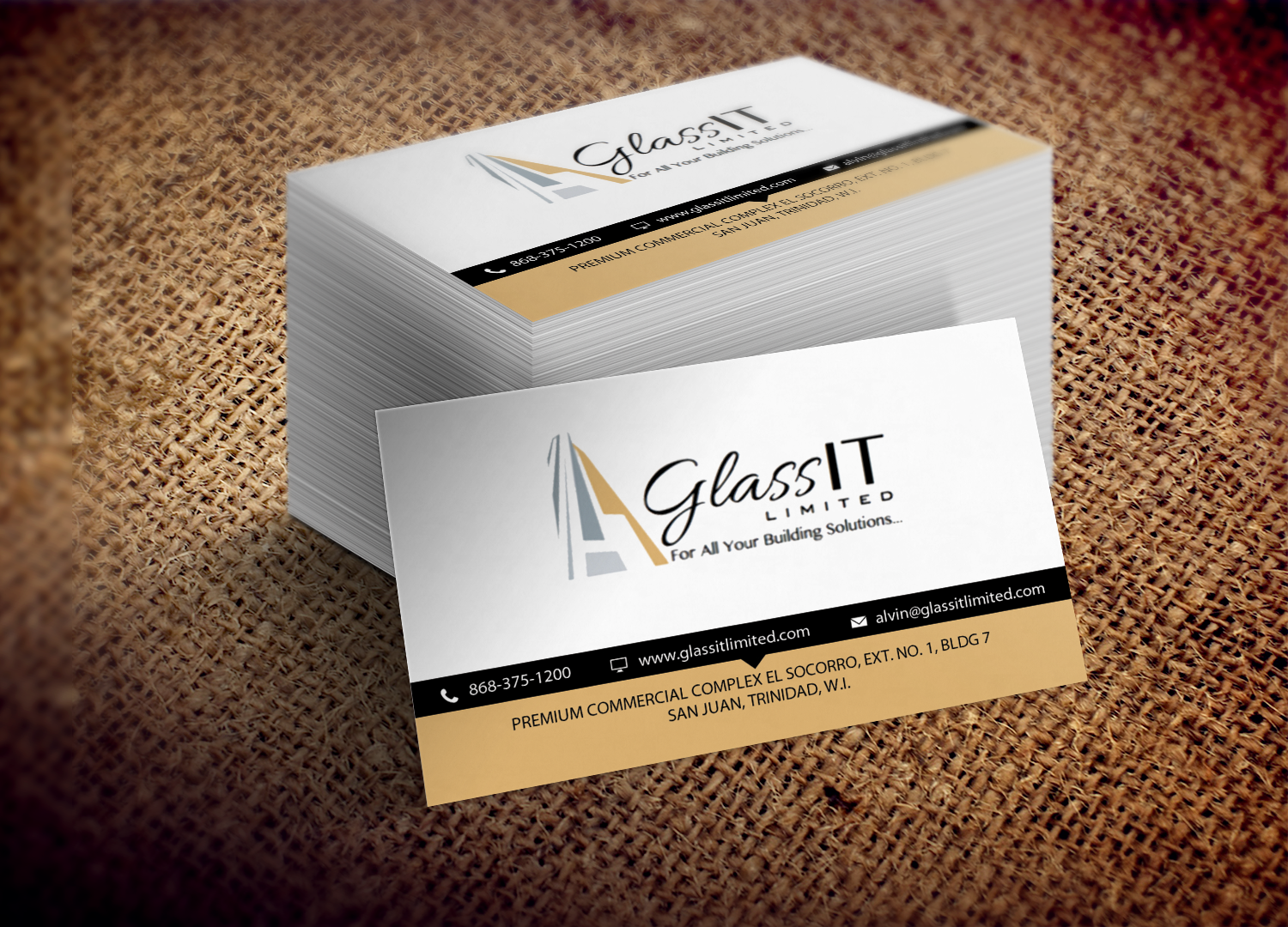 Business Card Design by Lanka Ama for Glass it Limited | Design #5676885