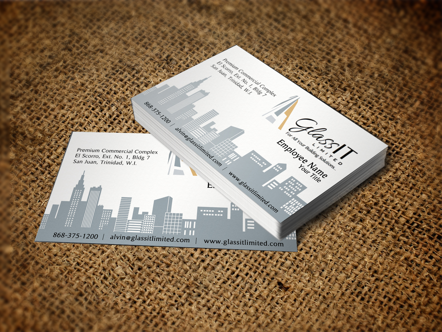Business Card Design by Lanka Ama for Glass it Limited | Design #5676902