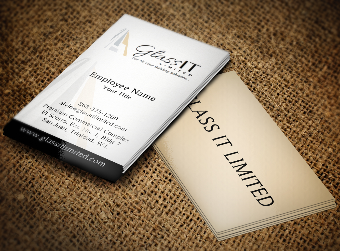 Business Card Design by Lanka Ama for Glass it Limited | Design #5676913