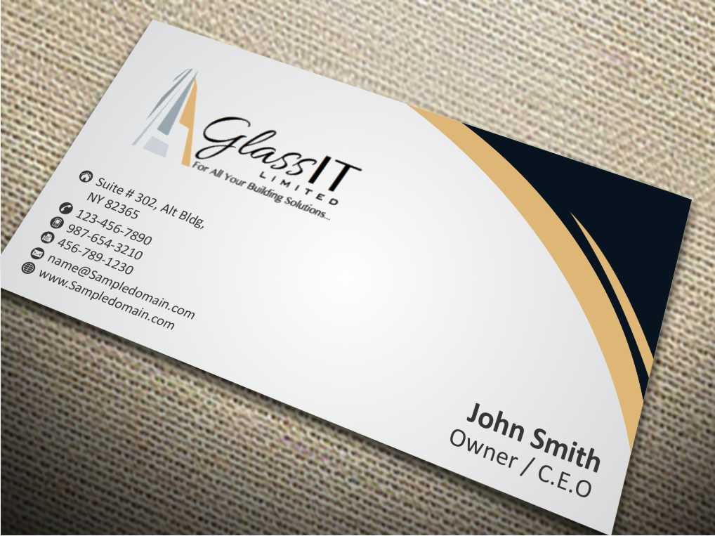 Business Card Design by szabist for Glass it Limited | Design #5684454