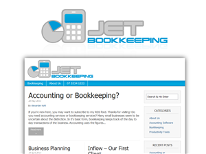 Logo Design by HyperTime Studio for Jet Bookkeeping Australia Pty Ltd | Design: #296339