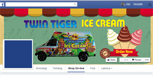 Facebook Design by sigitarrin for Twin Tiger Ice Cream  | Design: #5686848