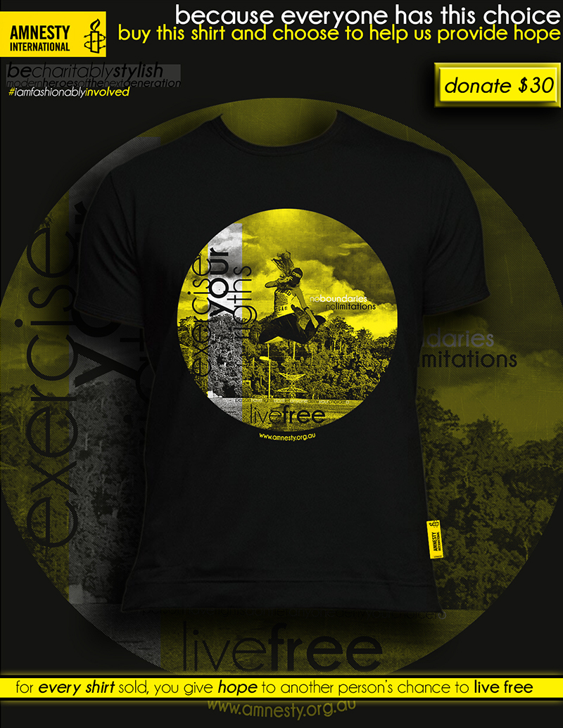 T-shirt Design by EzaiLX for Amnesty International Australia | Design #1644646