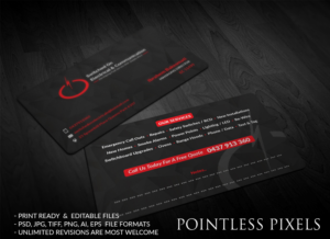 Business Card Design by Pointless Pixels India