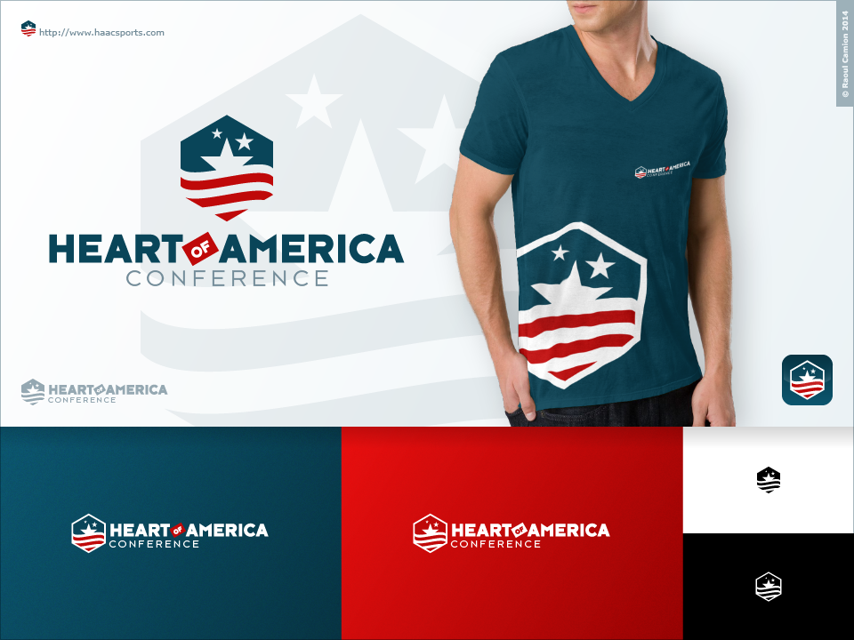 Logo-Design von Raoul Camion für Heart of America Athletic Conference | Design #5751962