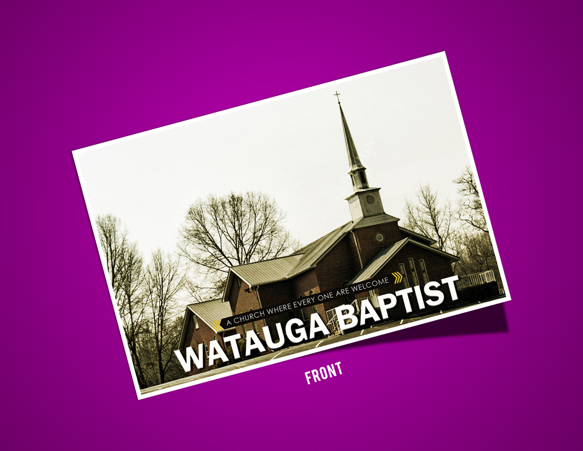 Postkarten-Design von Shigh5 für Watauga Baptist Church | Design #5700997
