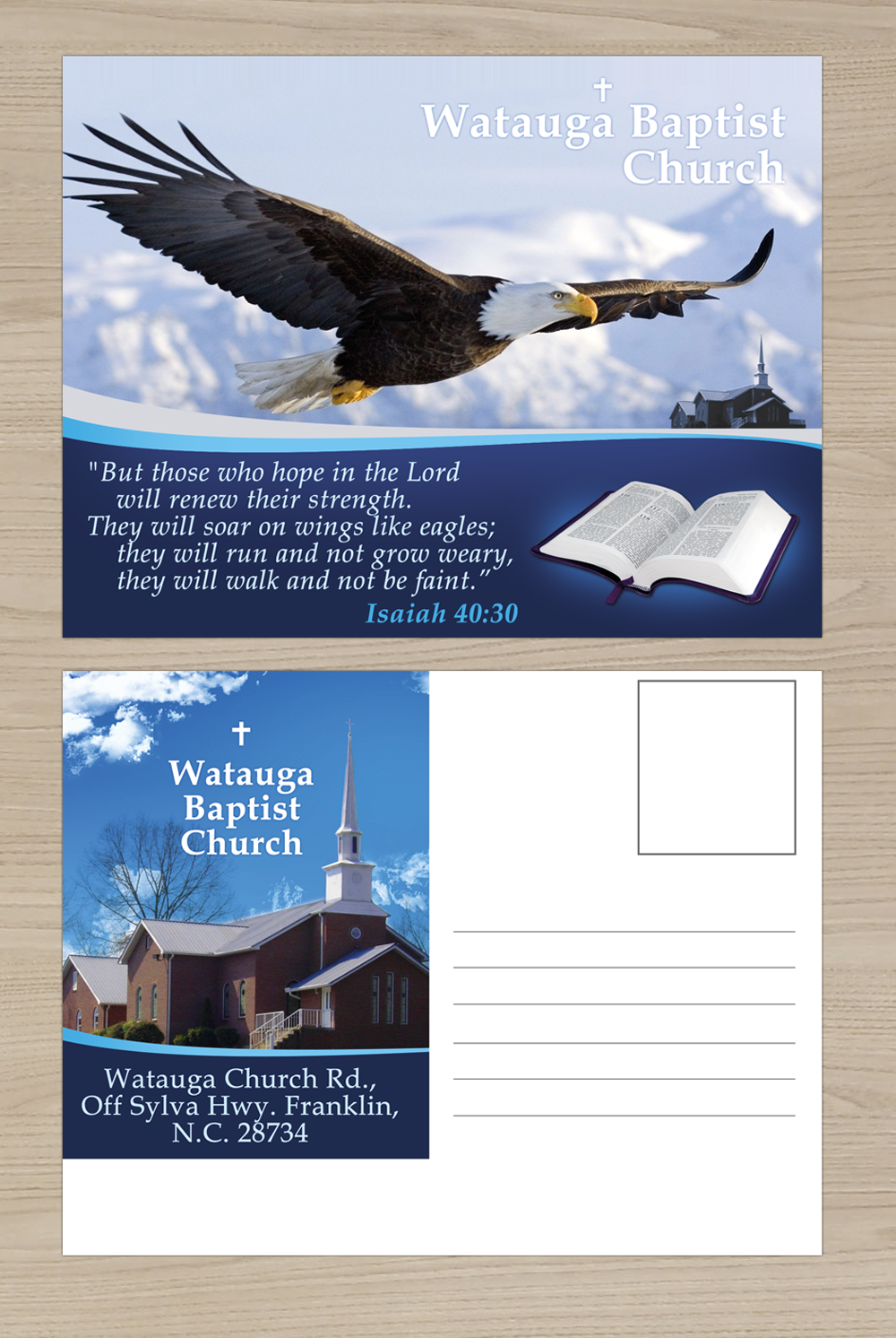 Postcard Design by Victor_pro for Watauga Baptist Church | Design #5680848