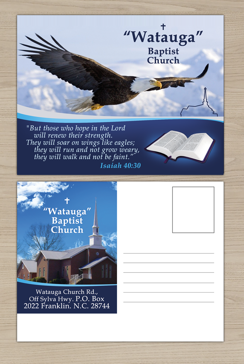 Postcard Design by Victor_pro for Watauga Baptist Church | Design #5718507