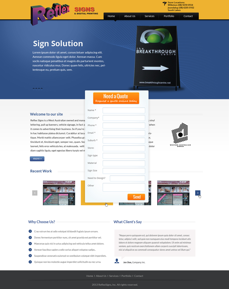Web-Design von Violeta Pironkova für Perth Web Hosting | Design #1554522
